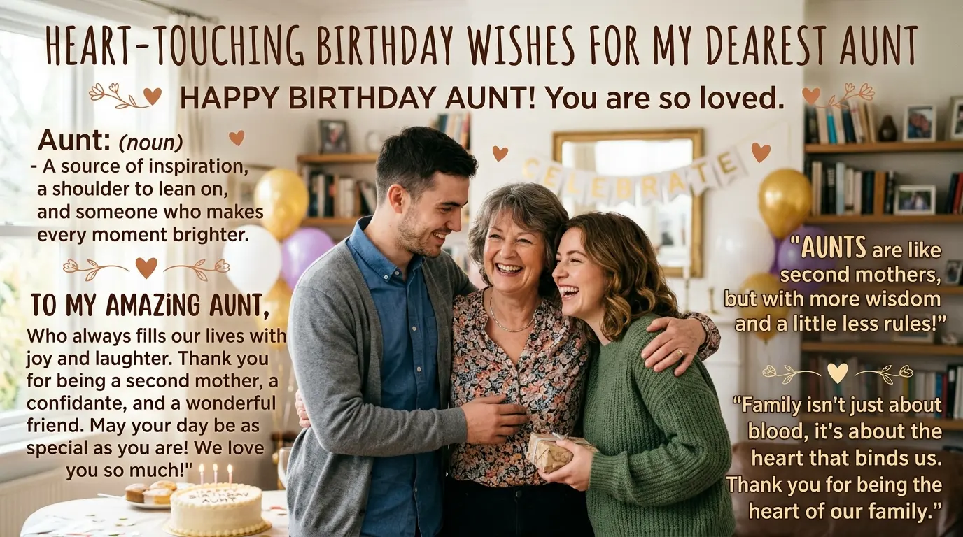 Heart Touching Birthday Wishes for Aunts
