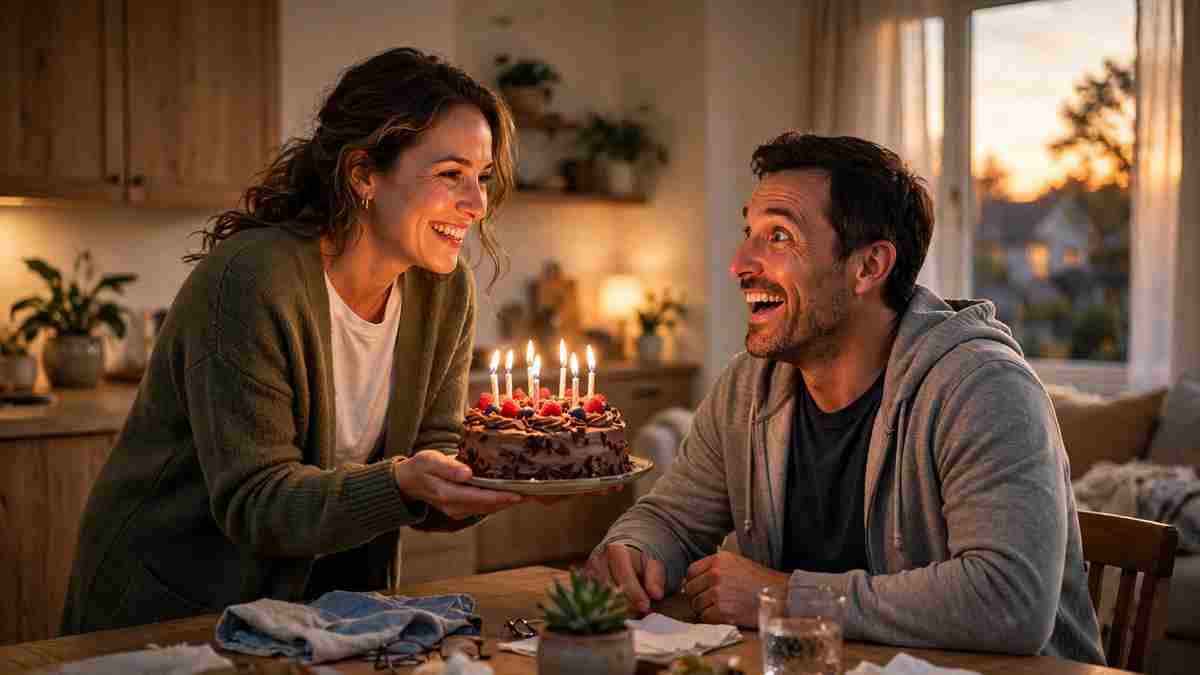 Romantic birthday celebration setup for husband — birthday wishes for husband